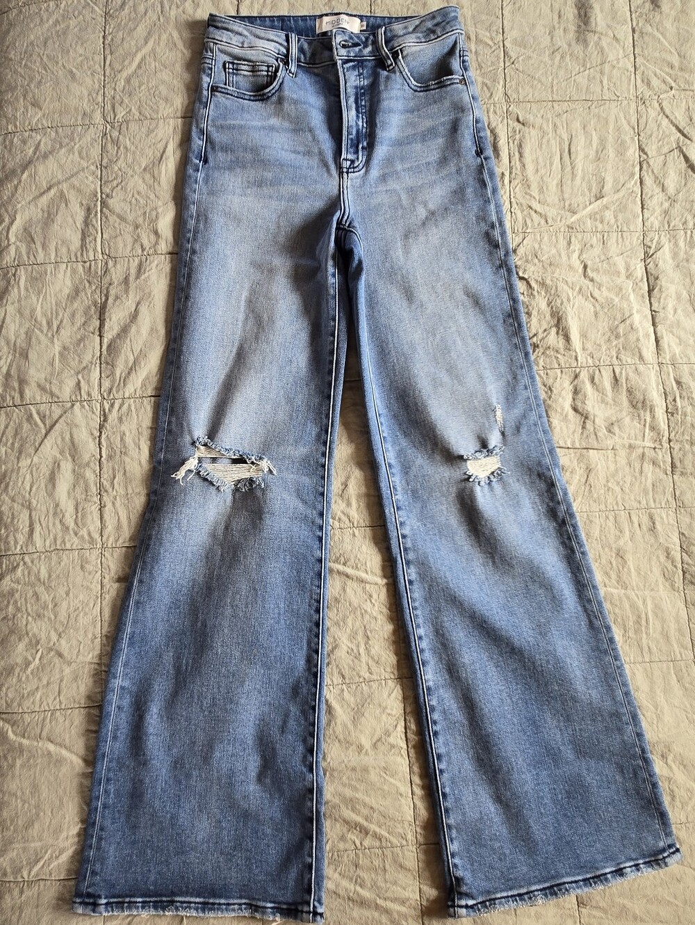Hidden High Waist Flare Jeans